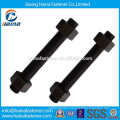 high strongth black heavy thread rod with nut Stud Bolt